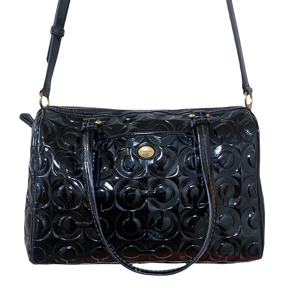 Coach Black Patent Leather Satchel